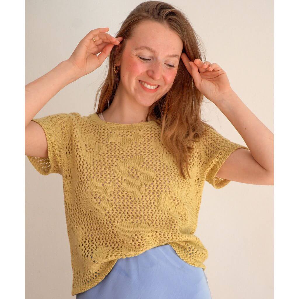 Kreativictoria Pattern In Bloom Tee Strickanleitung - Kreativictoria (PDF) Lieblingsgarn
