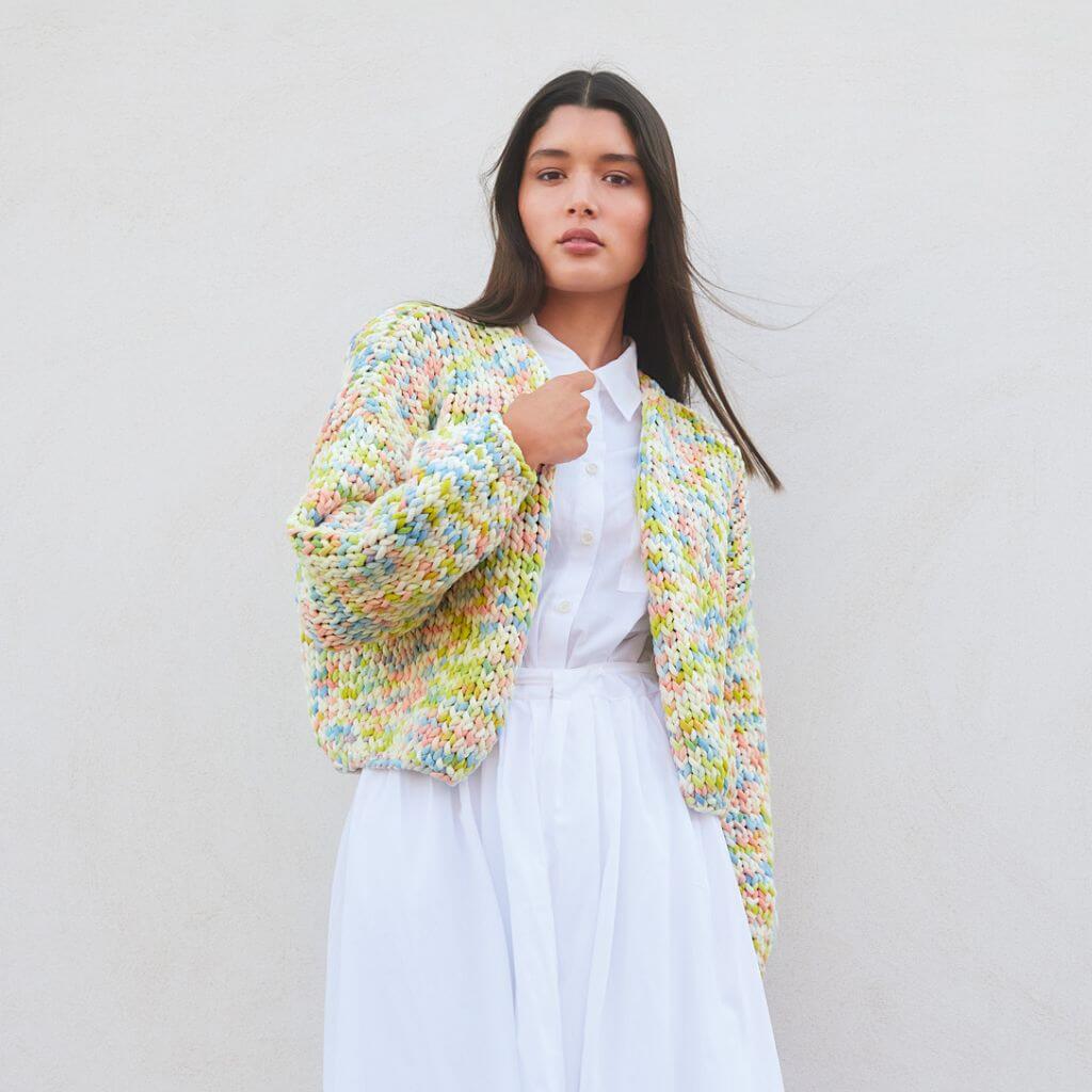 Lana Grossa Pattern Kurzer Cardigan Strickanleitung - Lana Grossa (PDF) bei bei bei bei bei bei bei bei bei Lieblingsgarn