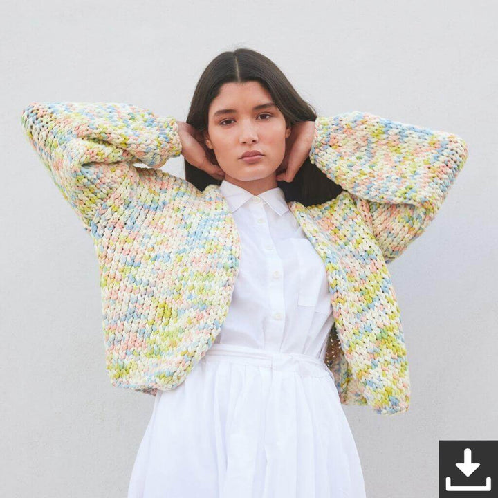 Lana Grossa Pattern Kurzer Cardigan Strickanleitung - Lana Grossa (PDF) bei bei bei bei bei bei bei bei bei Lieblingsgarn