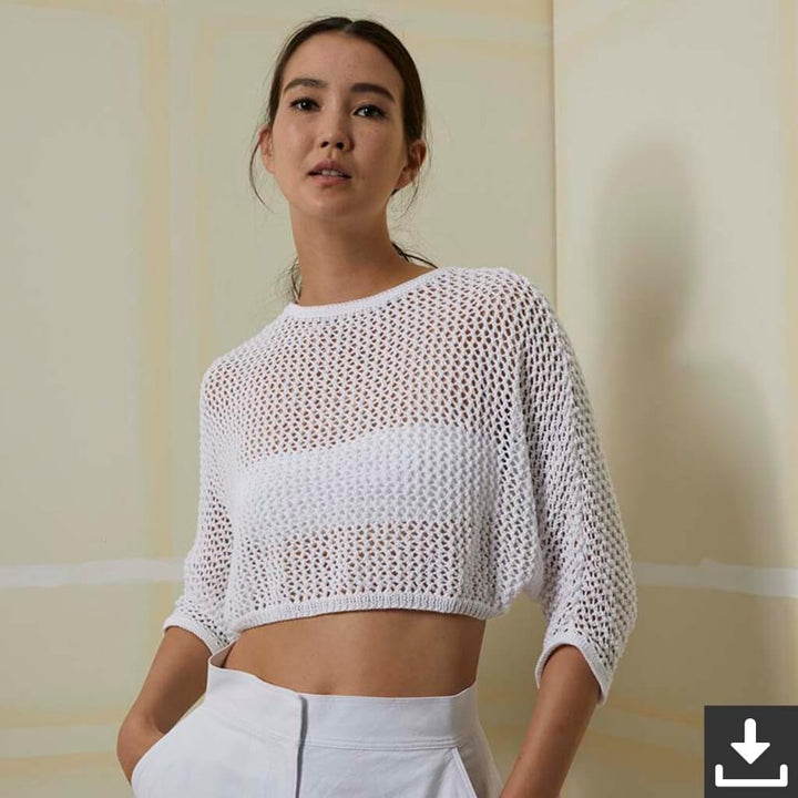 Lang Yarns Pattern Transparenter Pullover Strickanleitung - Lang Yarns (PDF) bei bei bei bei bei bei bei bei Lieblingsgarn