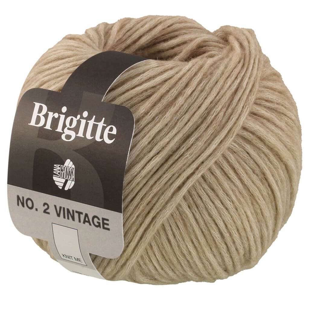 Lana Grossa 201 - Graubeige meliert Lana Grossa Brigitte No.2 Vintage Lieblingsgarn