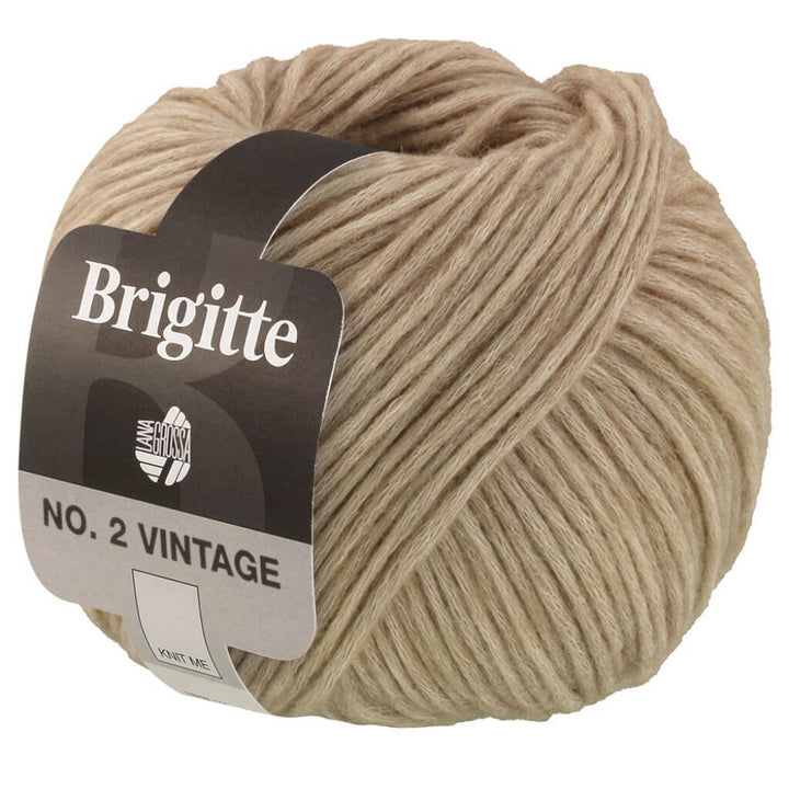 Lana Grossa 201 - Graubeige meliert Lana Grossa Brigitte No.2 Vintage Lieblingsgarn