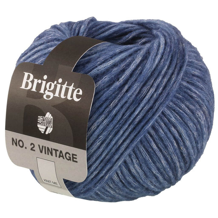 Lana Grossa 205 - Blau meliert Lana Grossa Brigitte No.2 Vintage Lieblingsgarn