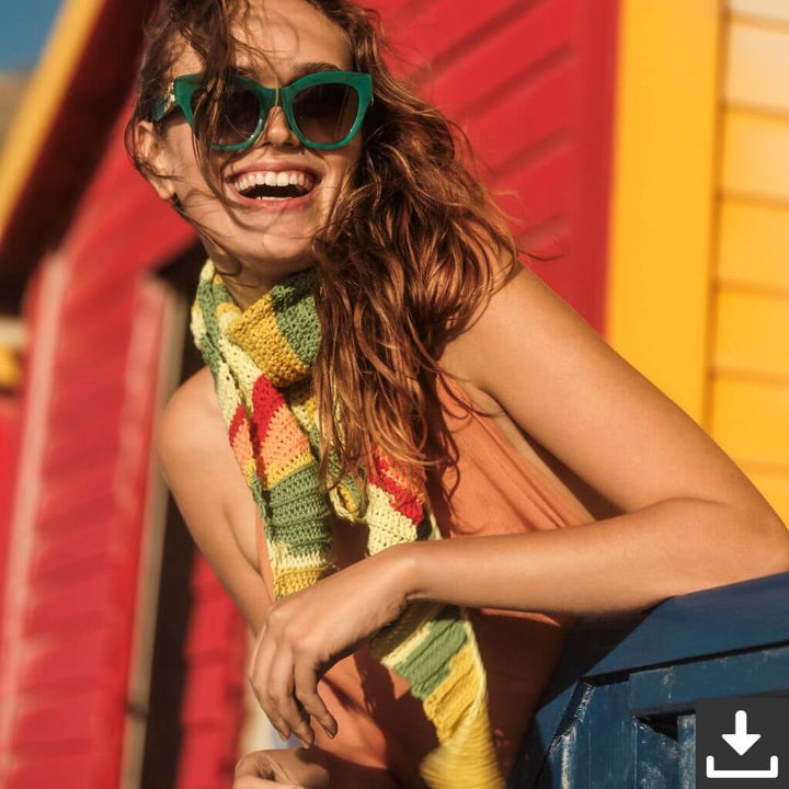 Lana Grossa Pattern Dreieckstuch Häkelset - Lana Grossa (PDF) Lieblingsgarn
