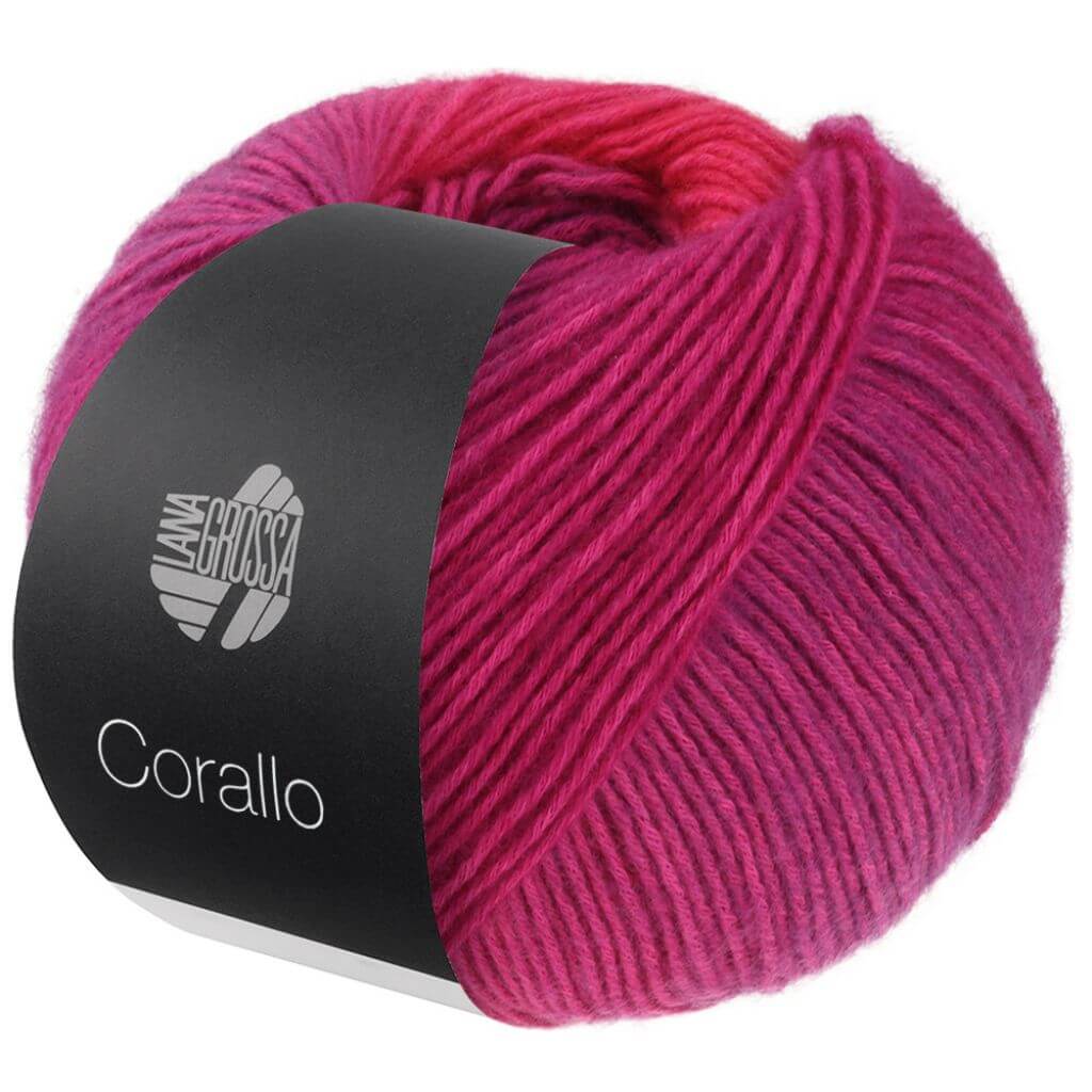 Lana Grossa 4 - Rotviolett/Fuchsia/ Pink Lana Grossa Corallo Lieblingsgarn