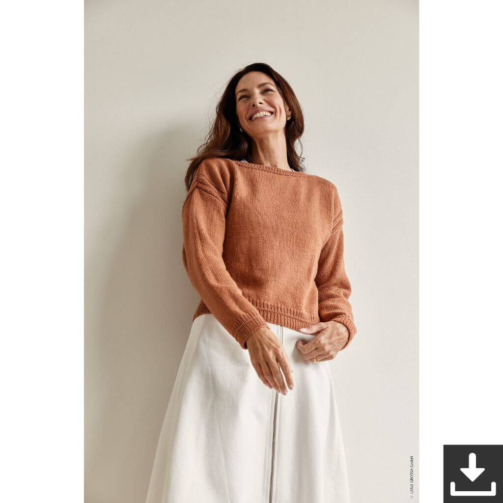 Lana Grossa Pattern Damen Pullover Strickset - Lana Grossa (PDF) bei bei bei bei bei bei bei bei bei bei bei Lieblingsgarn
