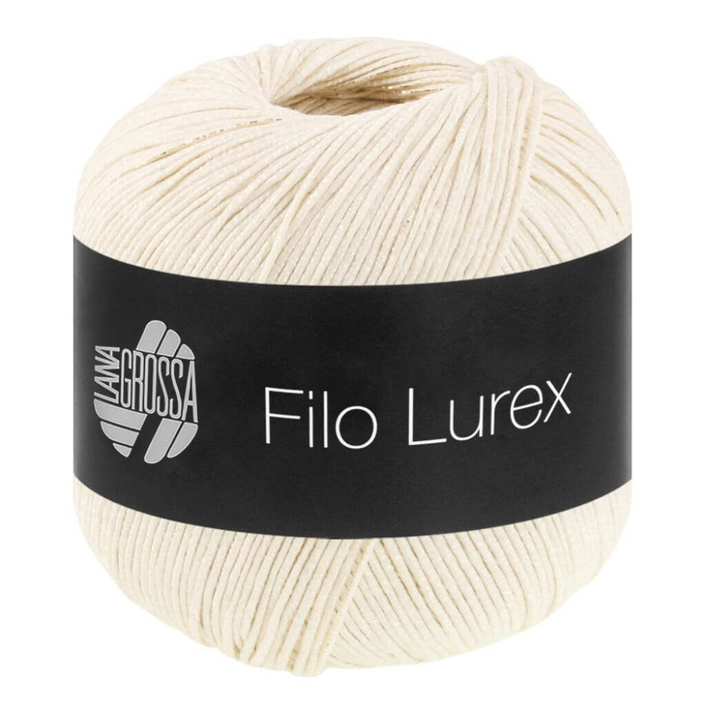 Lana Grossa 2 - Creme Lana Grossa Filo Lurex Lieblingsgarn