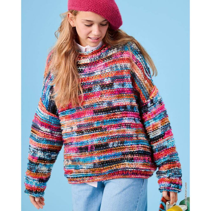 Lana Grossa Oversized-Pullover mit Fallmaschen Strickanleitung – Bild 2 von 4 bei bei bei bei bei bei bei bei Lieblingsgarn