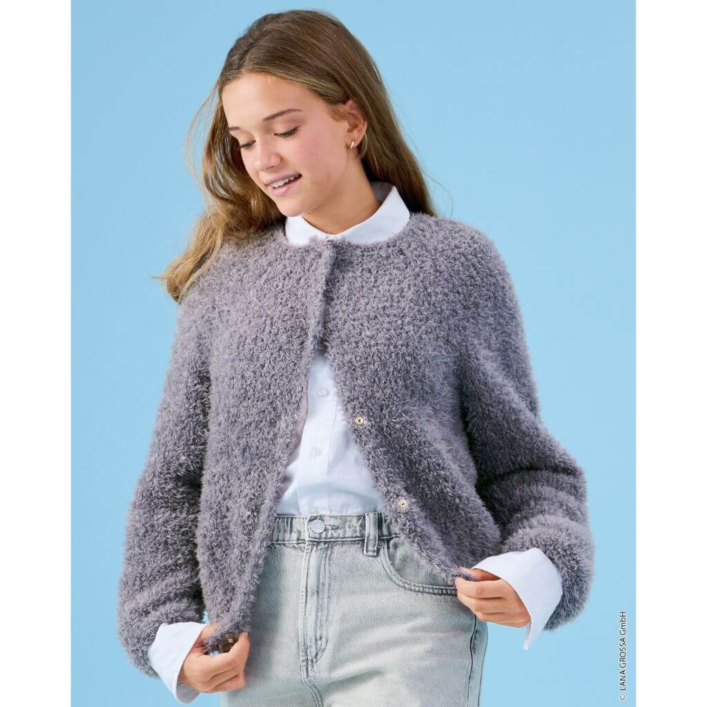 Lana Grossa Raglanjacke top-down Strickanleitung – Produktansicht bei bei bei bei bei bei bei bei bei bei bei Lieblingsgarn