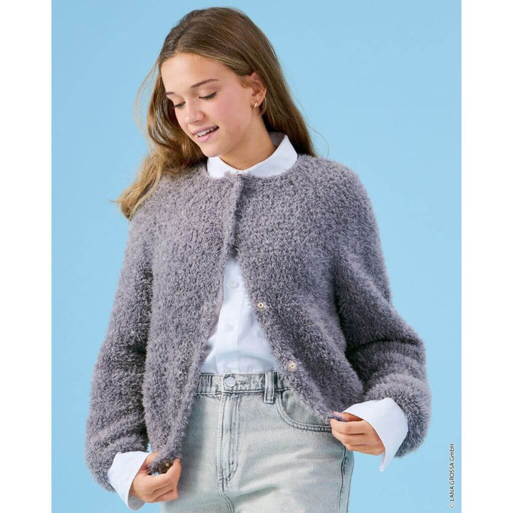 Lana Grossa Raglanjacke top-down Strickanleitung – Produktansicht bei bei bei bei bei bei bei bei bei bei bei Lieblingsgarn