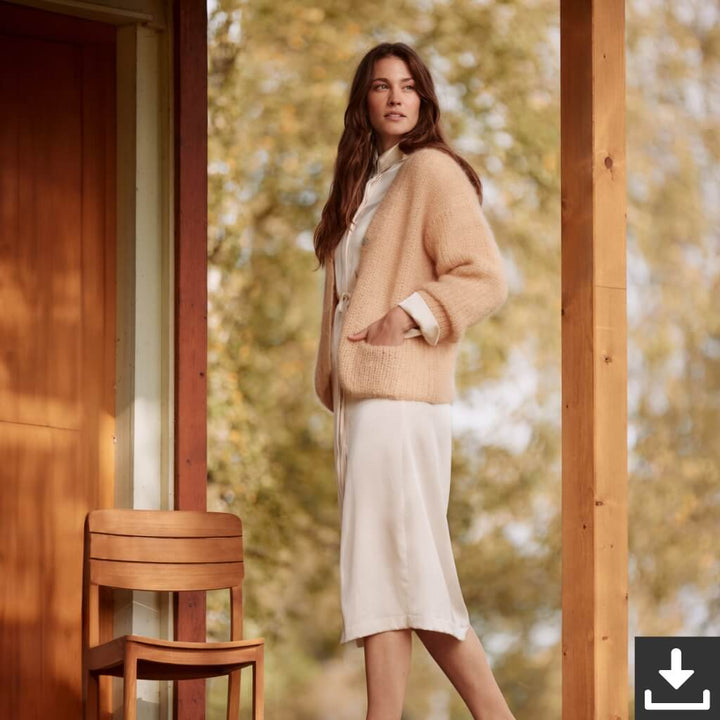 Lana Grossa Damen Strickjacke Strickset - Lana Grossa (PDF) Lieblingsgarn