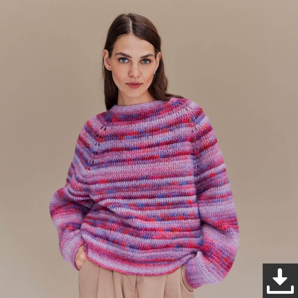 Lana Grossa Damen Pullover Picasso Strickkit - Lana Grossa (PDF) Lieblingsgarn