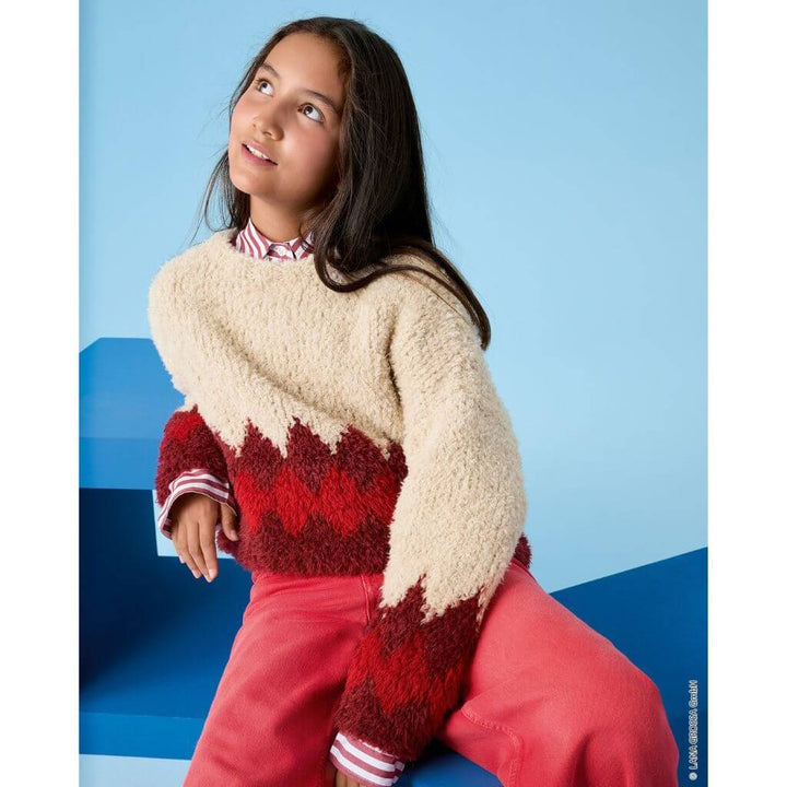 Lana Grossa Kinderpullover mit Zackenmuster Strickanleitung – Bild 3 von 4 bei bei bei bei bei bei bei bei bei Lieblingsgarn