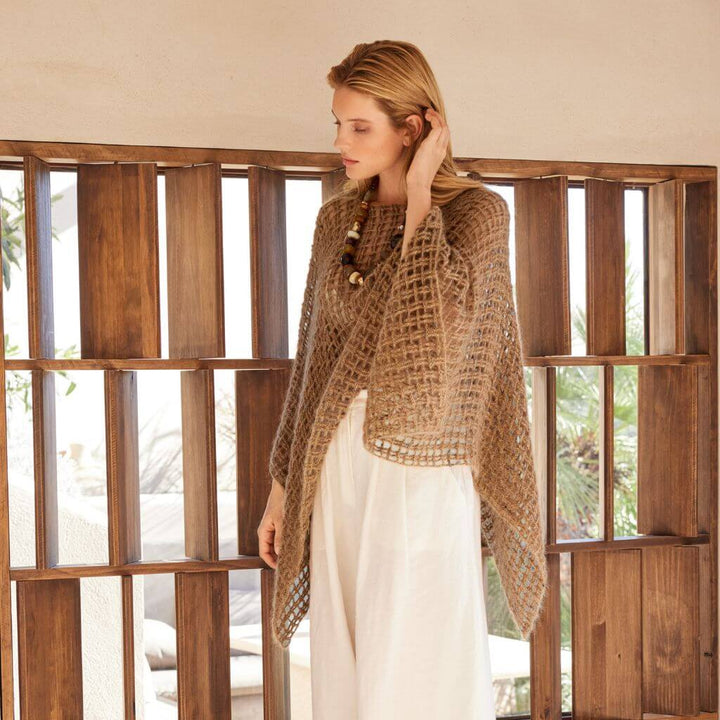 Lana Grossa Pattern Poncho Gittermuster Häkelanleitung - Lana Grossa (Heft) bei bei bei bei bei bei bei bei bei Lieblingsgarn