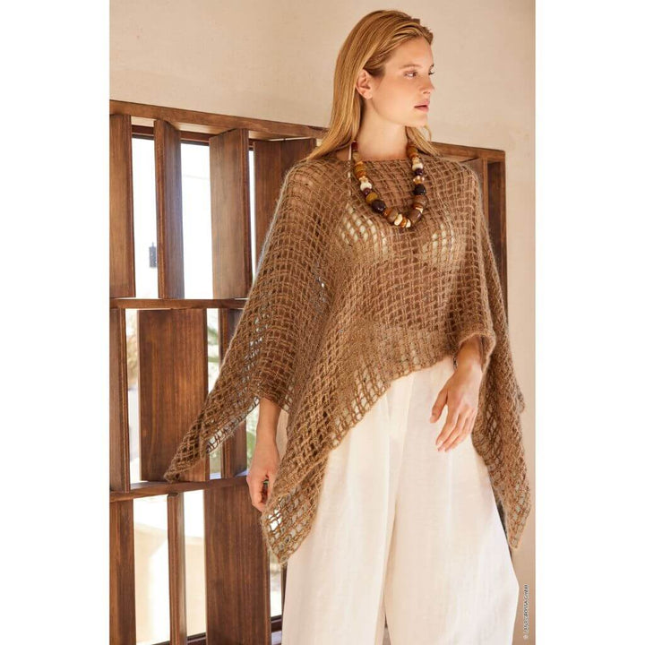 Lana Grossa Pattern Poncho Gittermuster Häkelanleitung - Lana Grossa (Heft) bei bei bei bei bei bei bei bei bei Lieblingsgarn