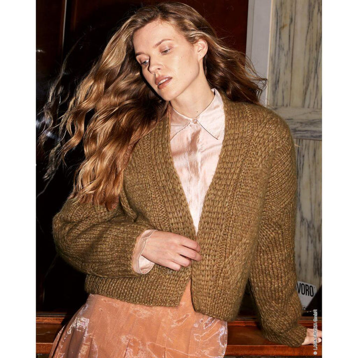Lana Grossa Pattern Cardigan mit Zopfmuster Strickanleitung - Lana Grossa (Heft) Lieblingsgarn