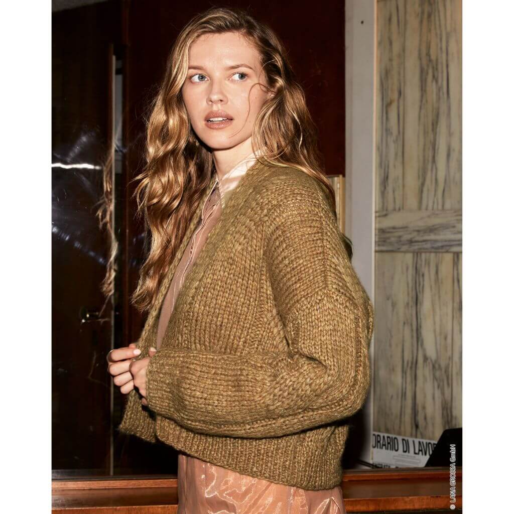Lana Grossa Pattern Cardigan mit Zopfmuster Strickanleitung - Lana Grossa (Heft) Lieblingsgarn