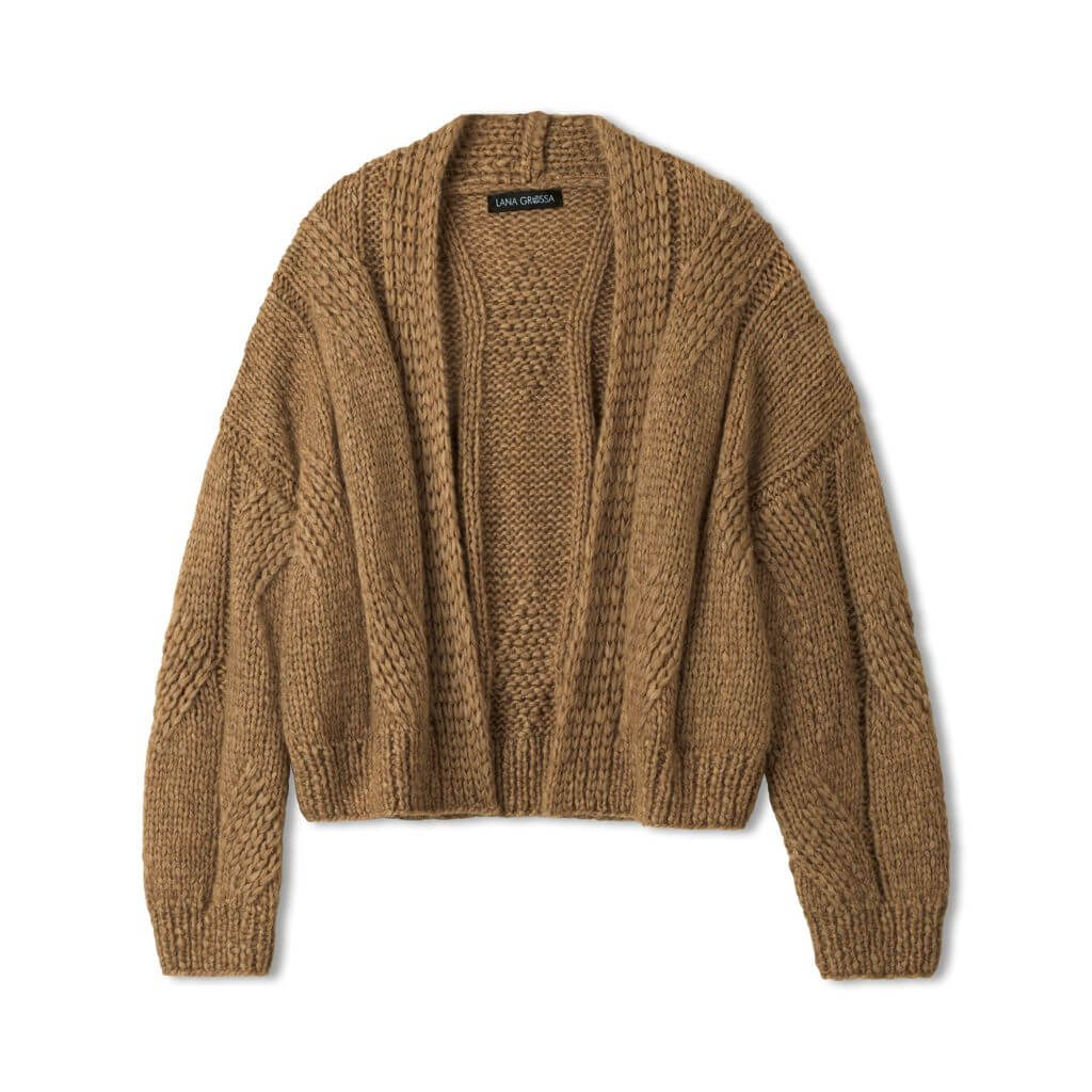 Lana Grossa Pattern Cardigan mit Zopfmuster Strickanleitung - Lana Grossa (Heft) Lieblingsgarn