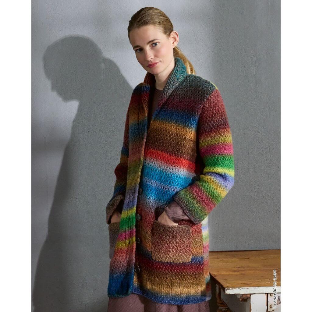 Lana Grossa Pattern Schalkragen-Longjacke Strickanleitung - Lana Grossa (Heft) Lieblingsgarn