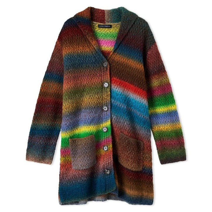 Lana Grossa Pattern Schalkragen-Longjacke Strickanleitung - Lana Grossa (Heft) Lieblingsgarn