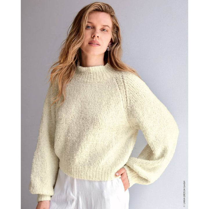Lana Grossa Pattern Raglanpullover mit Bündchen Strickanleitung - Lana Grossa (Heft) Lieblingsgarn