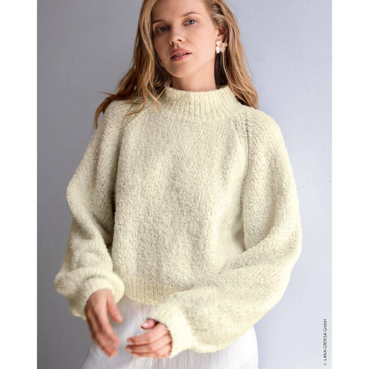 Lana Grossa Pattern Raglanpullover mit Bündchen Strickanleitung - Lana Grossa (Heft) Lieblingsgarn