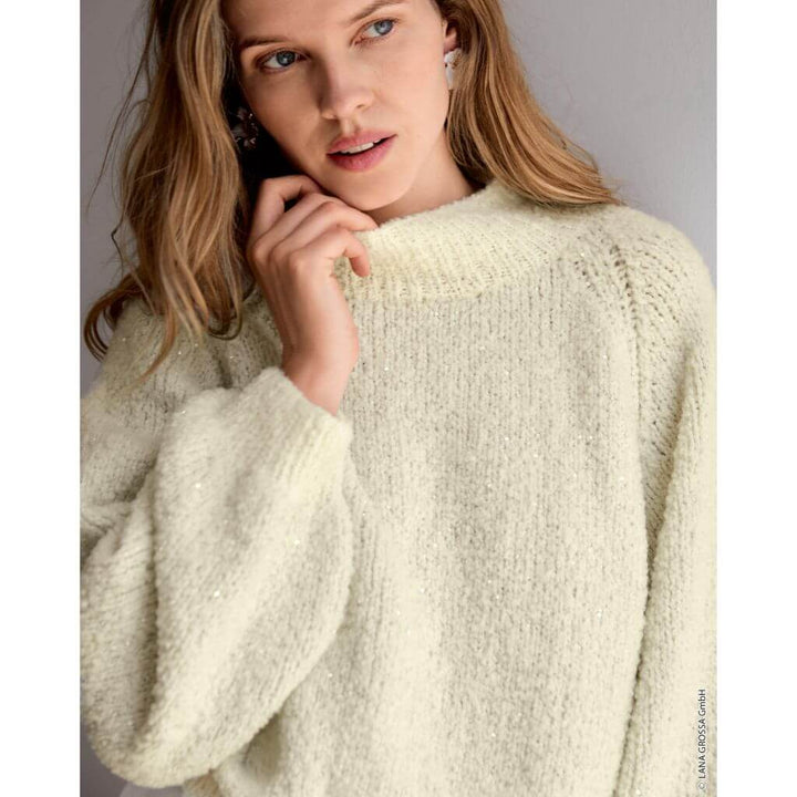 Lana Grossa Pattern Raglanpullover mit Bündchen Strickanleitung - Lana Grossa (Heft) Lieblingsgarn
