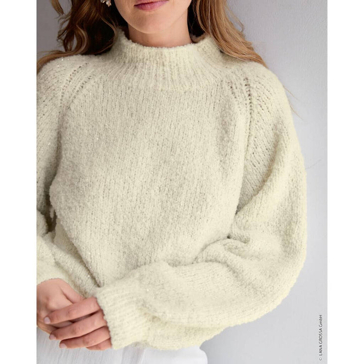 Lana Grossa Pattern Raglanpullover mit Bündchen Strickanleitung - Lana Grossa (Heft) Lieblingsgarn