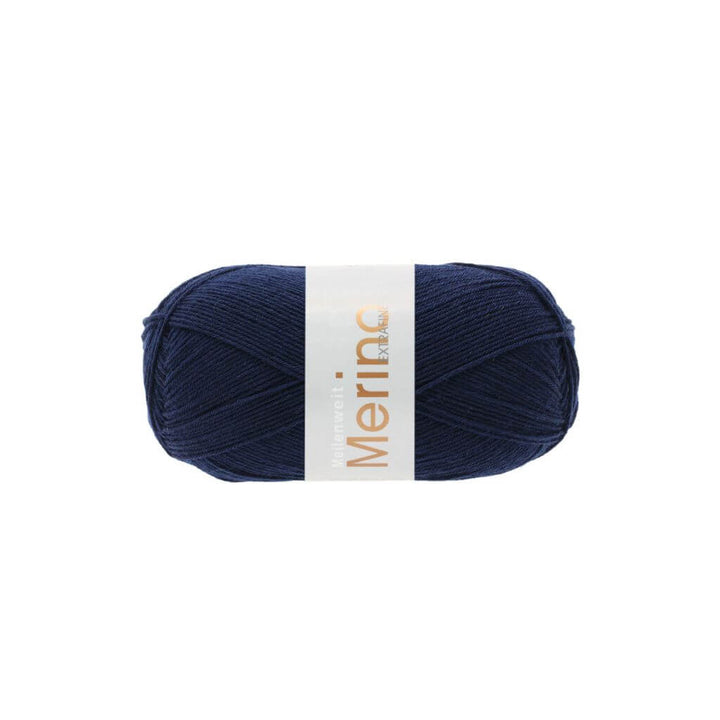Lana Grossa 2407 - Nachtblau Lana Grossa Meilenweit 100 Merino extrafine Lieblingsgarn