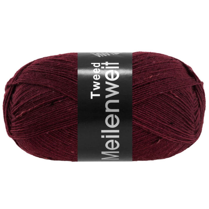 Lana Grossa Meilenweit 100 Tweed, Farbe 179 Burgund – Polyamid und Schurwolle bei Lieblingsgarn