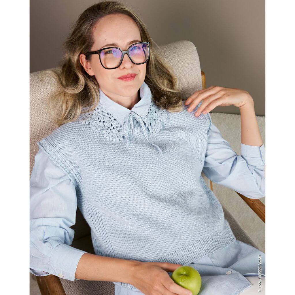 Lana Grossa Pattern Feinstrick Pullunder mit Rundhals Strickanleitung - Lana Grossa (Heft) bei bei bei bei Lieblingsgarn