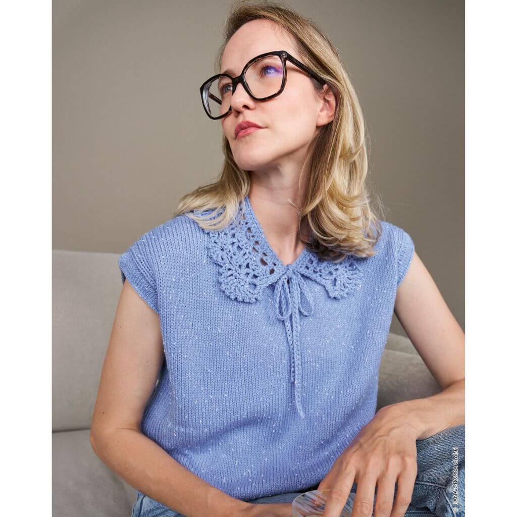 Lana Grossa Pattern Pullunder mit V-Ausschnitt Strickanleitung - Lana Grossa (Heft) Lieblingsgarn