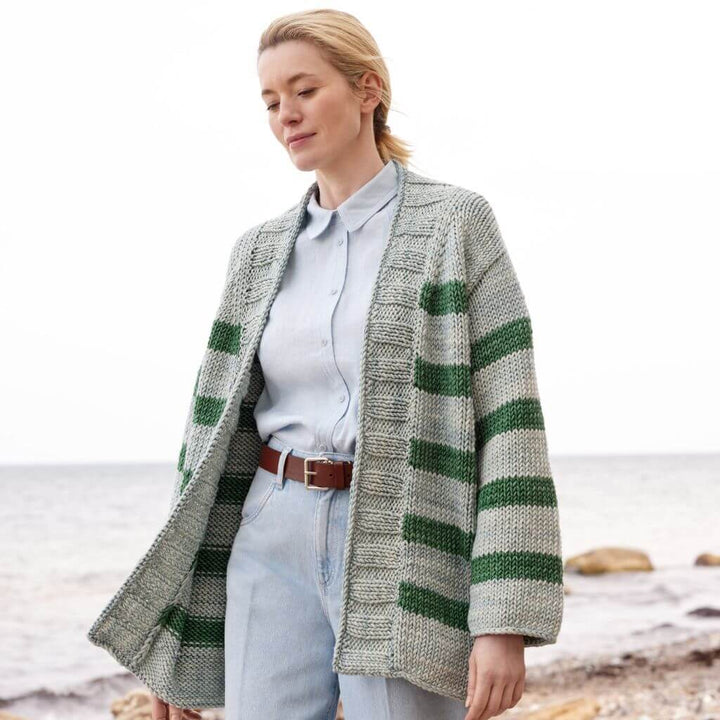 Lana Grossa Top Down Streifenjacke Strickanleitung - Lana Grossa (Heft) bei bei bei bei bei bei bei bei bei Lieblingsgarn