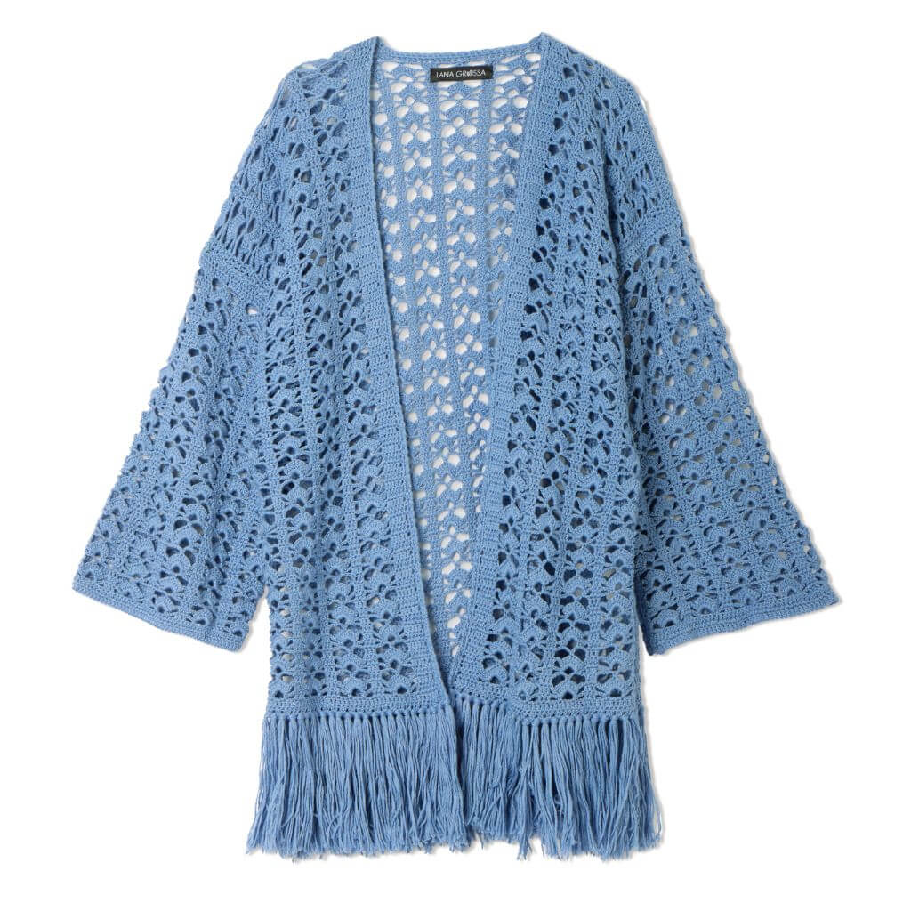 Lana Grossa Pattern Cardigan mit Fächermuster Häkelanleitung - Lana Grossa (Heft) Lieblingsgarn
