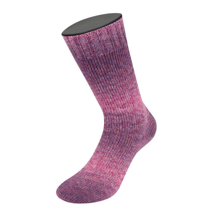 Lana Grossa Meilenweit 100 Merino Extrafein Shades, Farbe 7224 Rosa/Pink/Ocker/Blauviolett/Dunkelrot bei Lieblingsgarn
