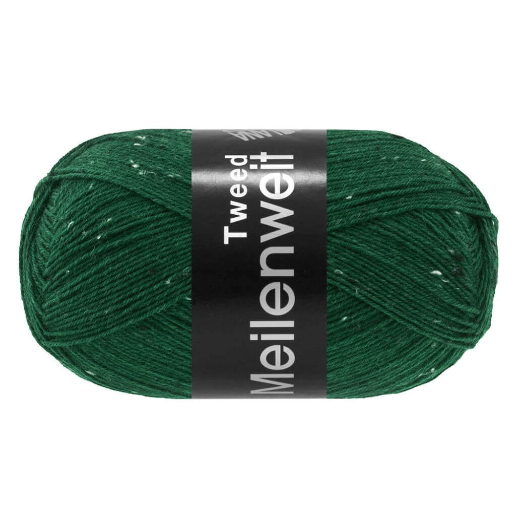 Lana Grossa Meilenweit 100 Tweed, Farbe 183 Flaschengrün – Polyamid und Schurwolle bei Lieblingsgarn