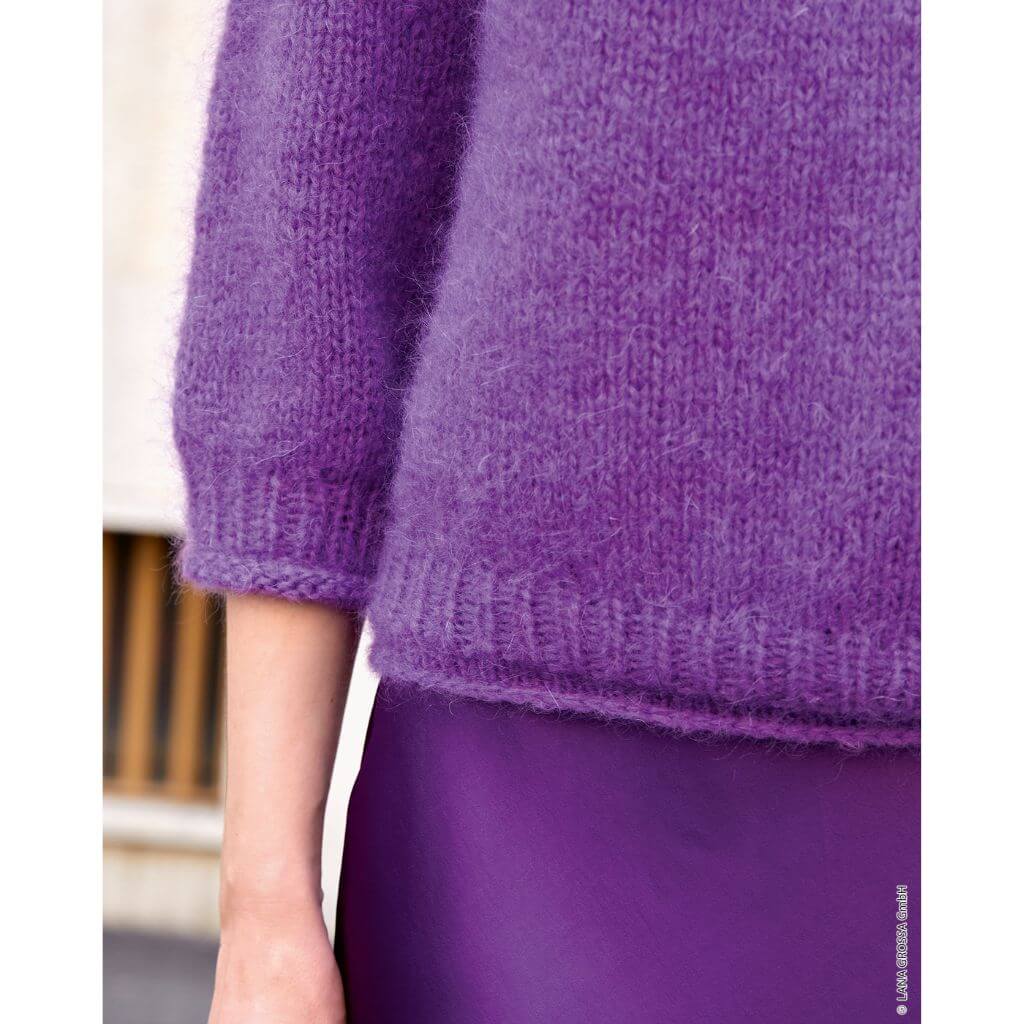 Lana Grossa Pattern Pullover mit Rundpasse Top Down Strickanleitung - Lana Grossa (Heft) Lieblingsgarn