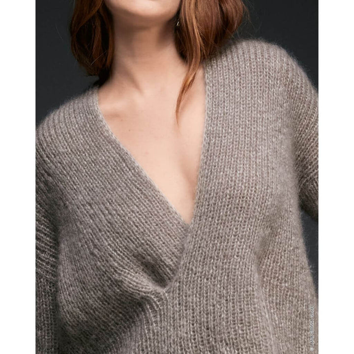 Lana Grossa Pattern Pullover mit Wickeloptik Strickanleitung - Lana Grossa (Heft) Lieblingsgarn