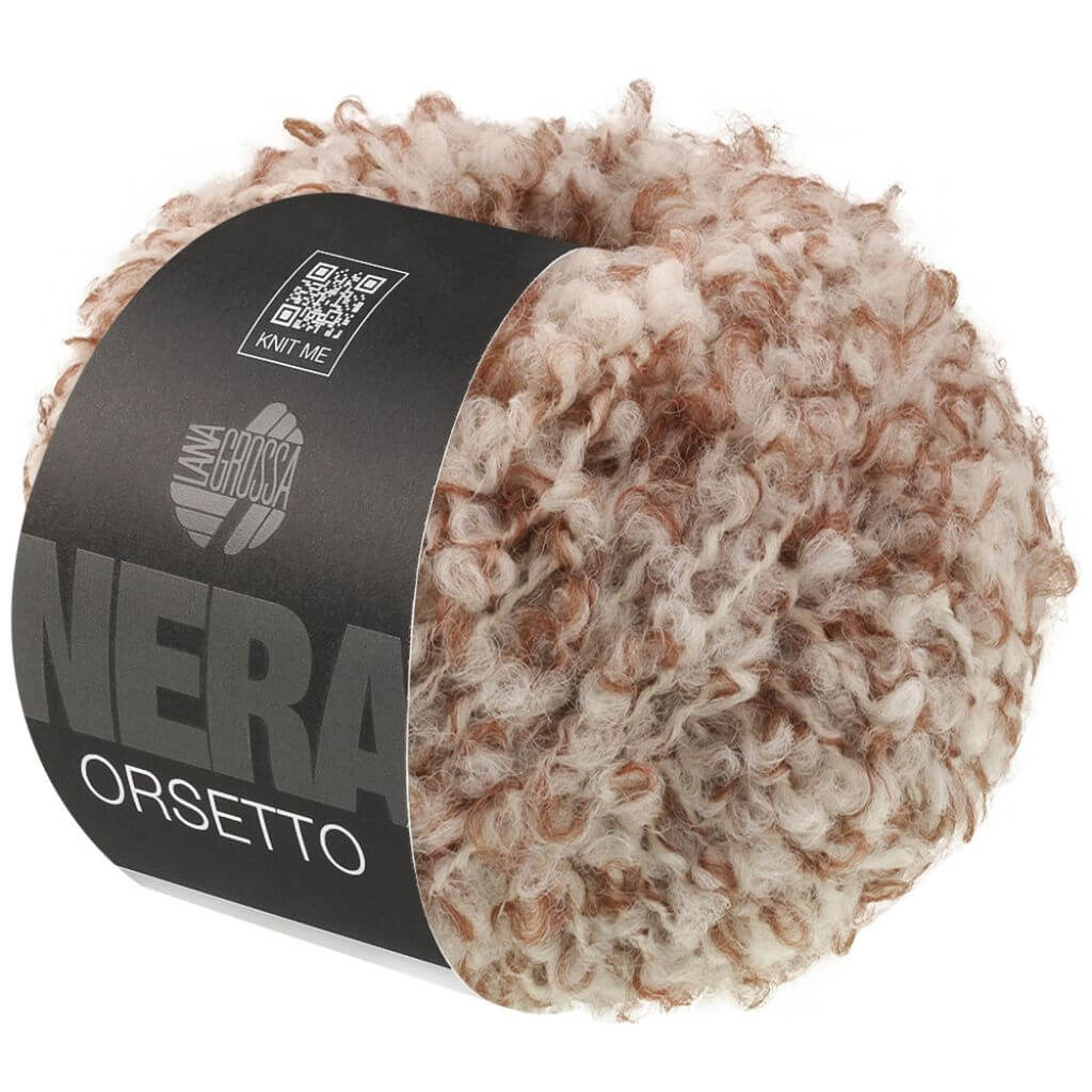 Lana Grossa 104 - Braun/Rohweiß Lana Grossa Orsetto Lieblingsgarn