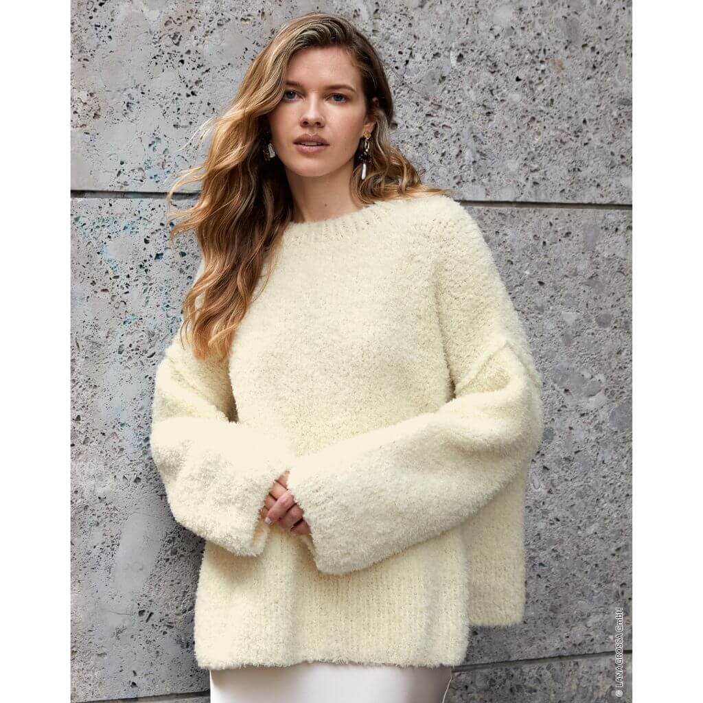 Lana Grossa Pattern Oversized Pullover mit Seitenschlitz Strickanleitung - Lana Grossa (Heft) Lieblingsgarn