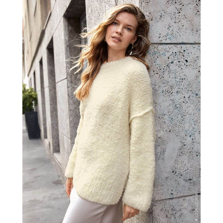 Lana Grossa Pattern Oversized Pullover mit Seitenschlitz Strickanleitung - Lana Grossa (Heft) Lieblingsgarn