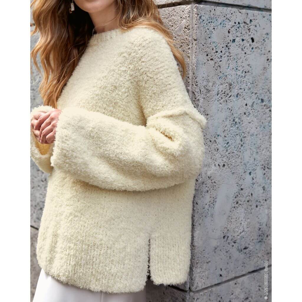 Lana Grossa Pattern Oversized Pullover mit Seitenschlitz Strickanleitung - Lana Grossa (Heft) Lieblingsgarn