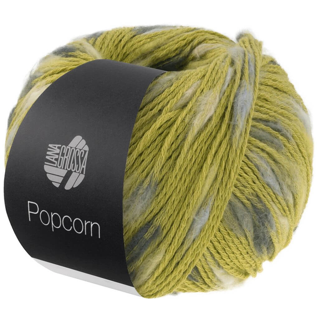 Lana Grossa 14 - Pistazie/Hellbeige/Zart-/Dunkelgrau Lana Grossa Popcorn 50g Lieblingsgarn