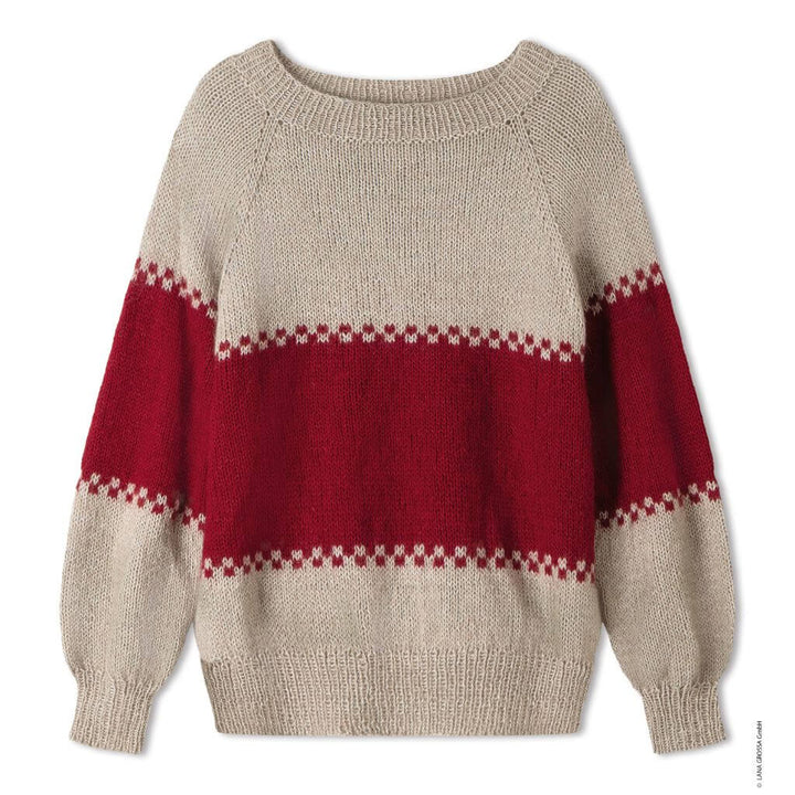 Lana Grossa Raglanpullover Top-Down Strickanleitung - Lana Grossa (Heft) Lieblingsgarn