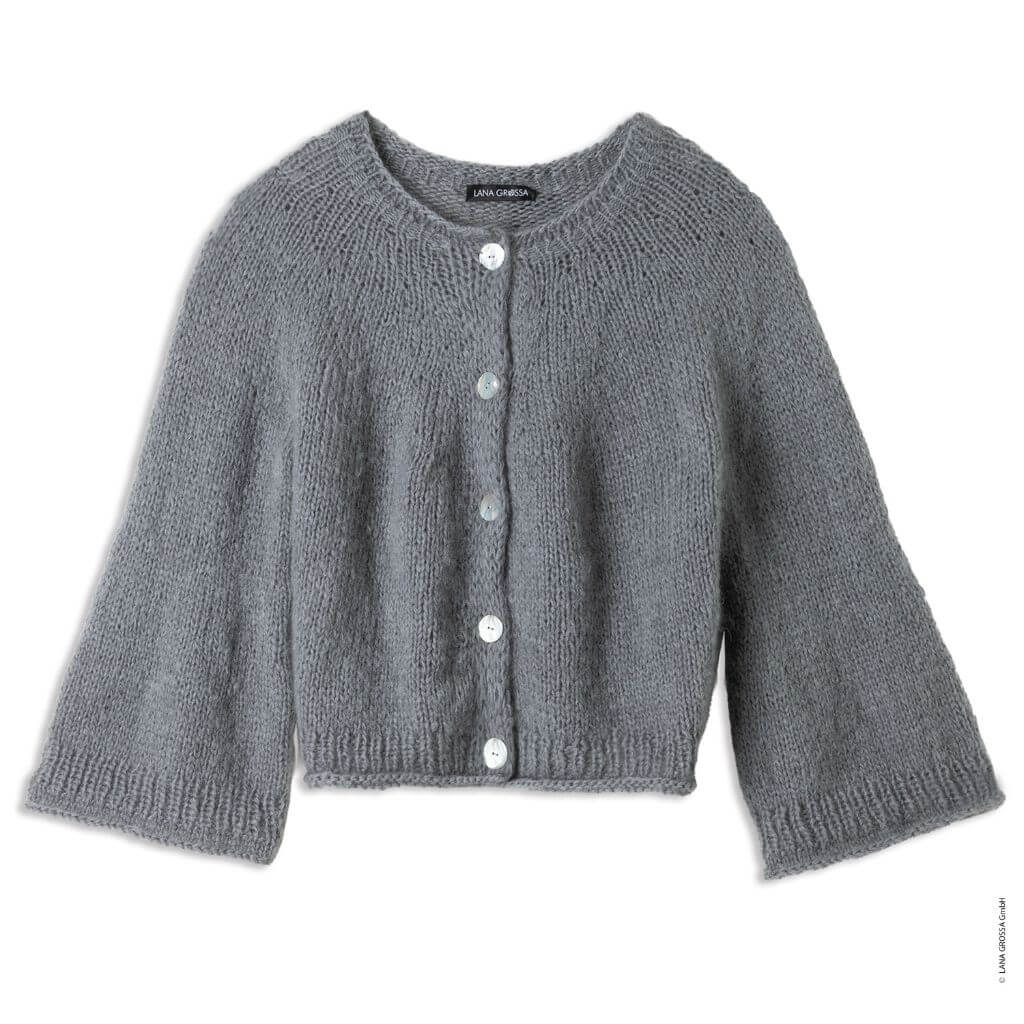 Lana Grossa Rundpassen-Jacke Top-Down Strickanleitung - Lana Grossa (Heft) Lieblingsgarn