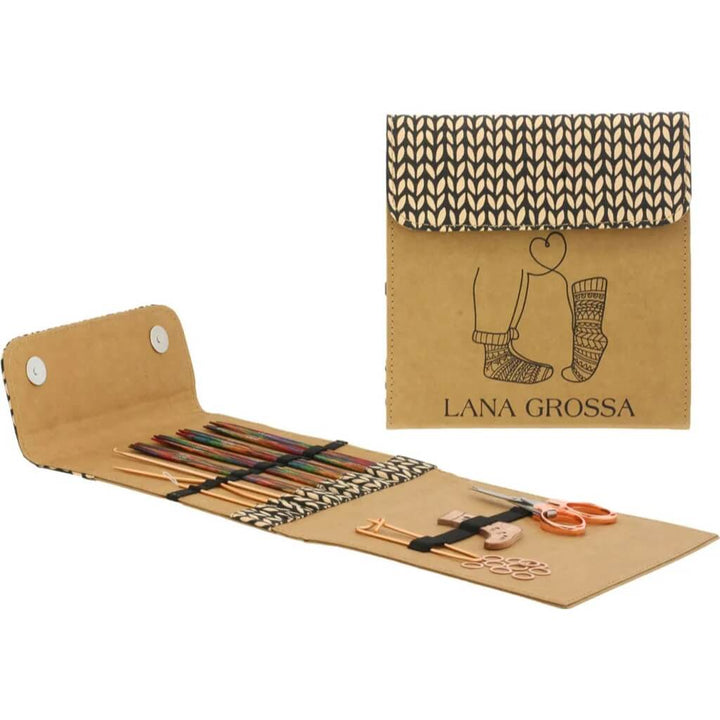 Lana Grossa Sockennadel-Set Deluxe Holz bei bei bei bei bei bei bei bei bei bei bei bei Lieblingsgarn
