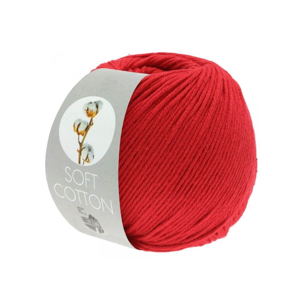 Lana Grossa 13 - Rot Lana Grossa Soft Cotton 50 g Lieblingsgarn