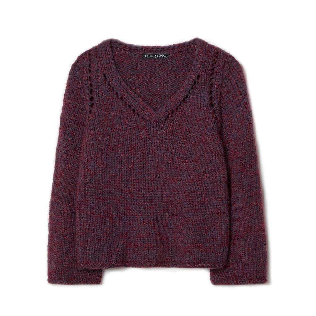 Lana Grossa V-Neck Pullover Strickanleitung - Lana Grossa (Heft) bei bei bei bei bei bei bei bei bei bei bei Lieblingsgarn