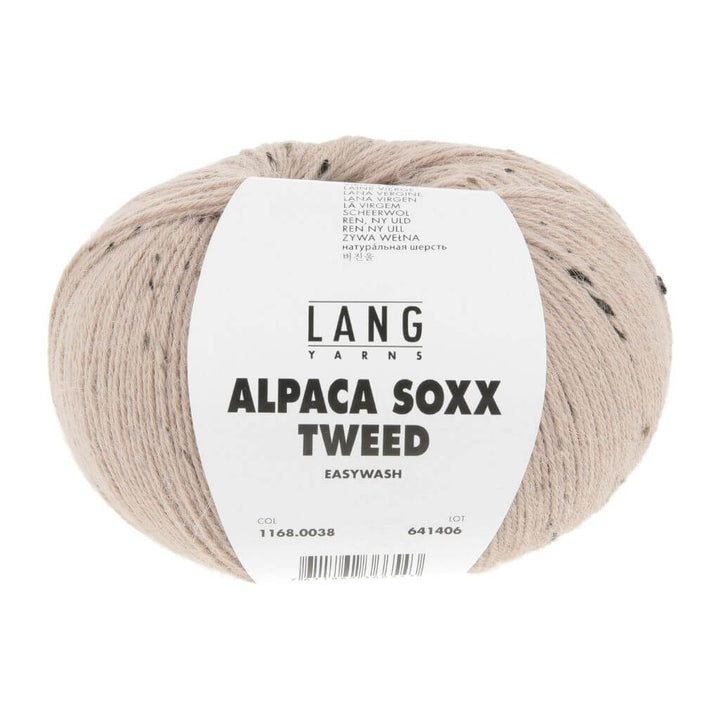 Lang Yarns Alpaca Soxx Tweed, Farbe 038 Haselnuss – Alpaka, Schurwolle und Synthetik bei Lieblingsgarn