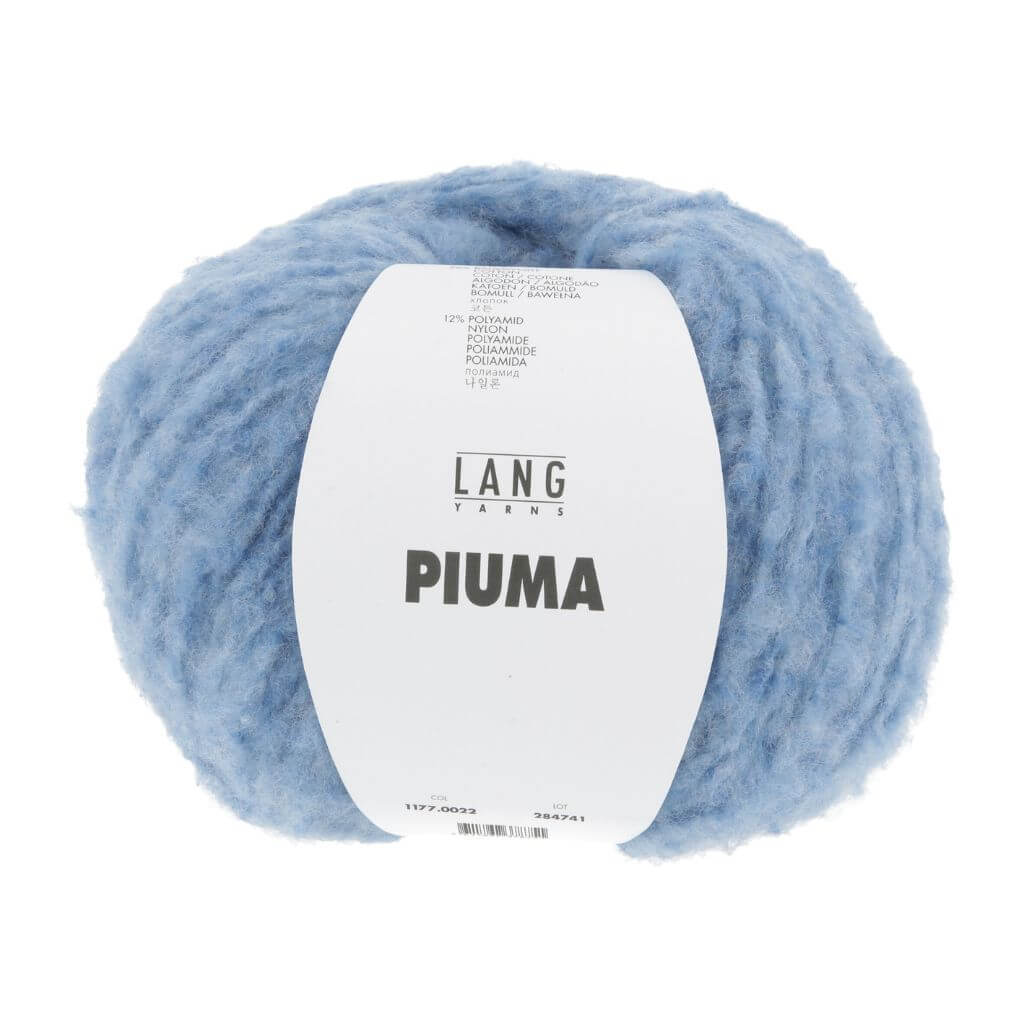 Lang Yarns 022 - Blau Lang Yarns Piuma Lieblingsgarn
